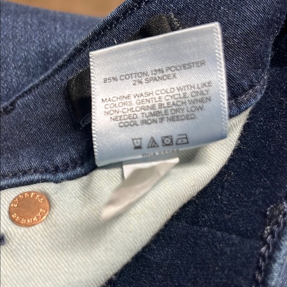 Express Blue High Rise Jeans - Picture 9 of 9